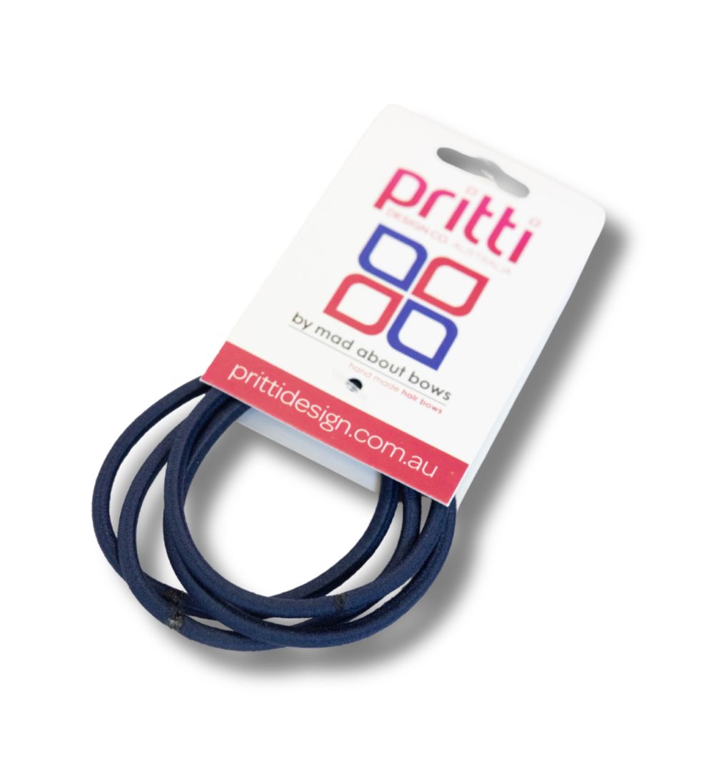 Hair Elastics - Navy
